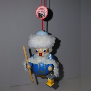 Steinbach Hand Made In Germany Father Christmas In Blue.